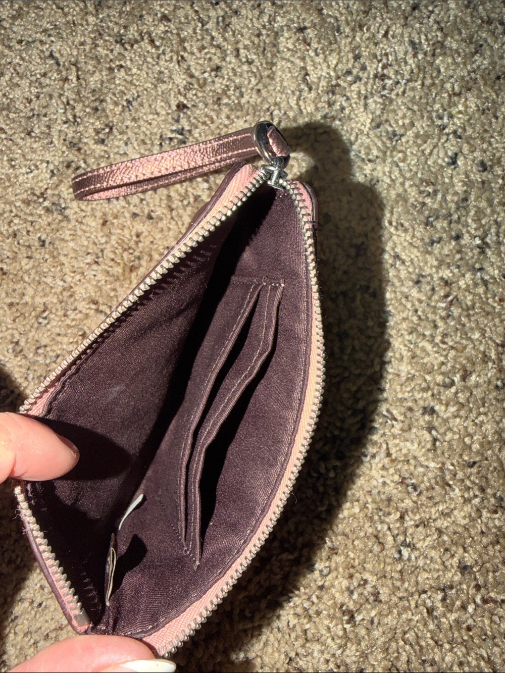Coach Metallic Rose Gold Wristlet Clutch - Picture 2 of 2